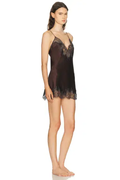 Skims Silk Lace Mini Slip Dress | Thumbnail 2 Skims Silk Lace Mini Slip Dress | Thumbnail 2