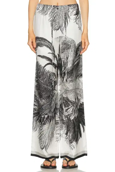 THE ATTICO Feather Print Pant | Thumbnail 3 THE ATTICO Feather Print Pant | Thumbnail 3