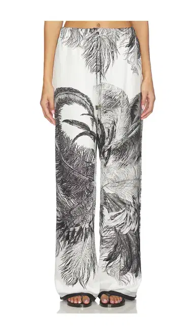 THE ATTICO Feather Print Pant | Thumbnail 1 THE ATTICO Feather Print Pant | Thumbnail 1