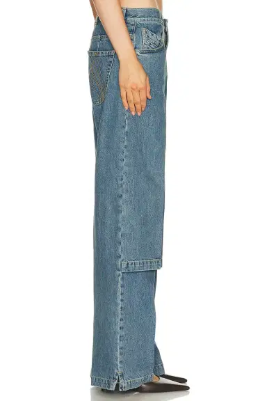 The Attico Tiered Wide Leg | Thumbnail 5 The Attico Tiered Wide Leg | Thumbnail 5