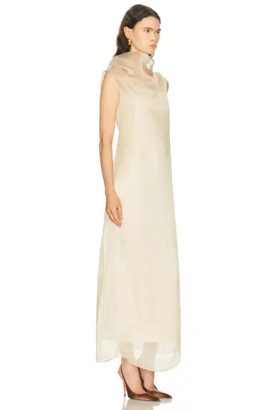 SEV High Neck Organza Column Dress | Thumbnail 2 SEV High Neck Organza Column Dress | Thumbnail 2