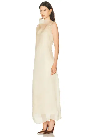 SEV High Neck Organza Column Dress | Thumbnail 3 SEV High Neck Organza Column Dress | Thumbnail 3