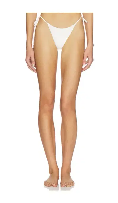 Leslie Amon Pearl White Bikini Botton | Thumbnail 1 Leslie Amon Pearl White Bikini Botton | Thumbnail 1