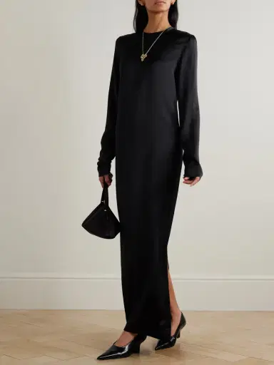 TOTEME Satin Maxi Dress | Thumbnail 2 TOTEME Satin Maxi Dress | Thumbnail 2