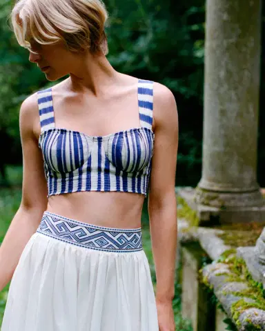 Emporio Sirenuse Dalia Top in Ikat Stripes | Thumbnail 12 Emporio Sirenuse Dalia Top in Ikat Stripes | Thumbnail 12