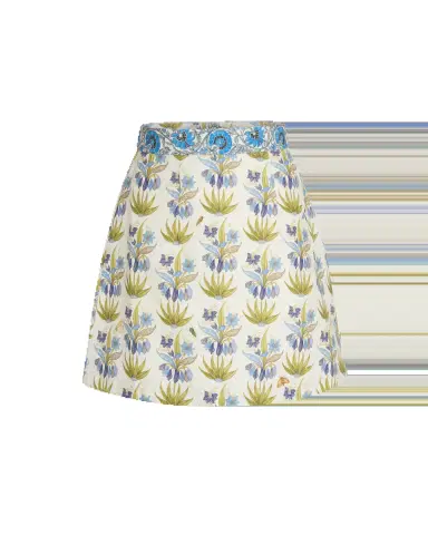 Emporio Sirenuse Giuliana Skirt in Celestine Flower Print | Thumbnail 6 Emporio Sirenuse Giuliana Skirt in Celestine Flower Print | Thumbnail 6