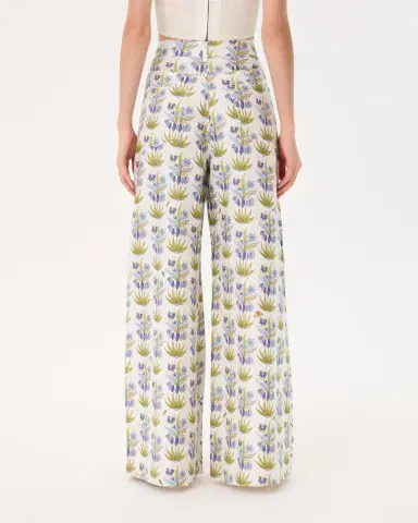 Emporio Sirenuse Nadia Pants in Celestine Flower Print | Thumbnail 4 Emporio Sirenuse Nadia Pants in Celestine Flower Print | Thumbnail 4