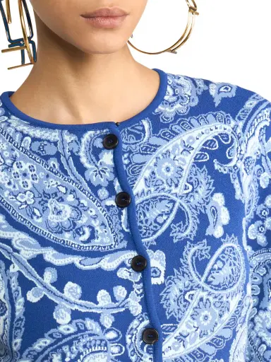 Etro Paisley Cropped Jacquard Cardigan | Thumbnail 5 Etro Paisley Cropped Jacquard Cardigan | Thumbnail 5