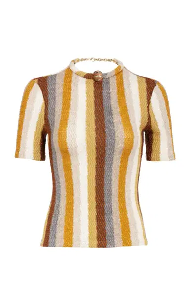 Silvia Tcherassi Varinia Jewel-Detailed Knit Shirt | Thumbnail 6 Silvia Tcherassi Varinia Jewel-Detailed Knit Shirt | Thumbnail 6