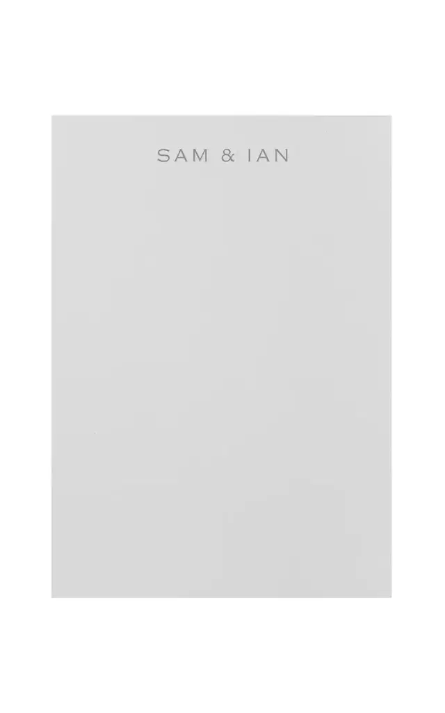 The Oversized Memo Box With Custom Notepad - Metallic The Oversized Memo Box With Custom Notepad - Metallic