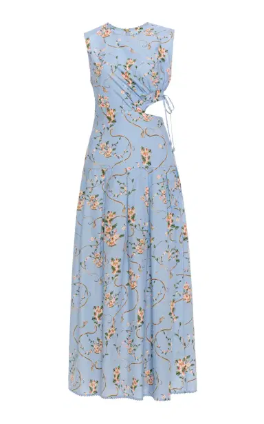 Agua by Agua Bendita Otoño Navegante Cotton Midi Dress | Thumbnail 2 Agua by Agua Bendita Otoño Navegante Cotton Midi Dress | Thumbnail 2