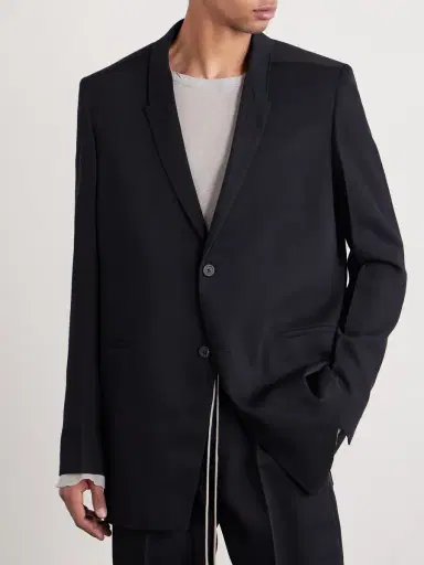 Rick Owens Wool Blazer - Men | Thumbnail 3 Rick Owens Wool Blazer - Men | Thumbnail 3