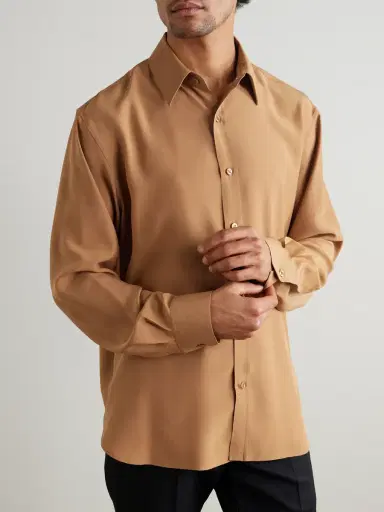 Saint Laurent Silk Shirt - Men | Thumbnail 3 Saint Laurent Silk Shirt - Men | Thumbnail 3