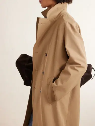 A.P.C. Double-Breasted Twill Trench Coat - Men | Thumbnail 5 A.P.C. Double-Breasted Twill Trench Coat - Men | Thumbnail 5