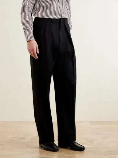 Tom Ford Straight-Leg Pleated Striped Grain de Poudre Wool Trousers - Men | Thumbnail 3 Tom Ford Straight-Leg Pleated Striped Grain de Poudre Wool Trousers - Men | Thumbnail 3