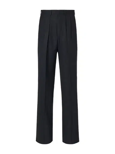 Tom Ford Straight-Leg Pleated Striped Grain de Poudre Wool Trousers - Men | Thumbnail 1 Tom Ford Straight-Leg Pleated Striped Grain de Poudre Wool Trousers - Men | Thumbnail 1