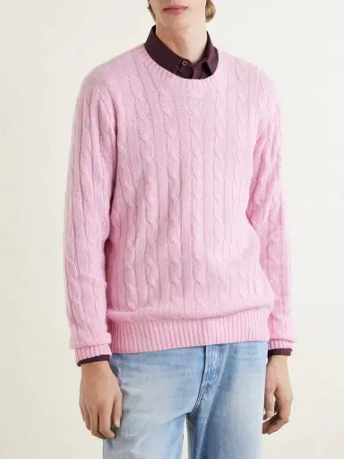 Polo Ralph Lauren Cable-Knit Cashmere Sweater - Men | Thumbnail 3 Polo Ralph Lauren Cable-Knit Cashmere Sweater - Men | Thumbnail 3