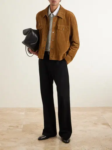 Saint Laurent Suede Jacket - Men | Thumbnail 2 Saint Laurent Suede Jacket - Men | Thumbnail 2