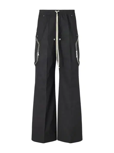 Rick Owens Heizer Belas Wide-Leg Cotton-Blend Poplin Drawstring Cargo Trousers - Men | Thumbnail 1 Rick Owens Heizer Belas Wide-Leg Cotton-Blend Poplin Drawstring Cargo Trousers - Men | Thumbnail 1