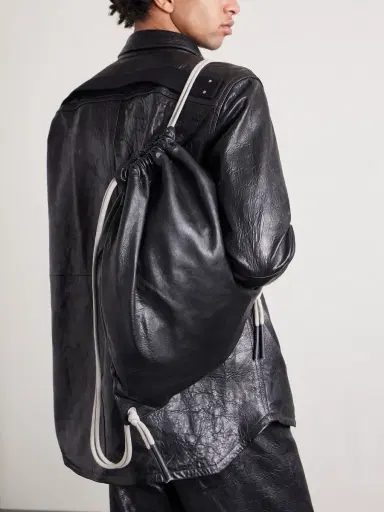 Rick Owens Embellished Leather Drawstring Backpack - Men | Thumbnail 2 Rick Owens Embellished Leather Drawstring Backpack - Men | Thumbnail 2