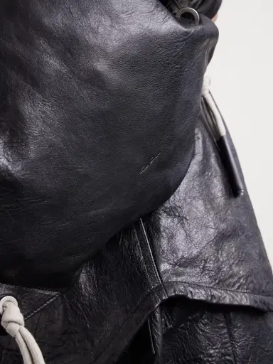 Rick Owens Embellished Leather Drawstring Backpack - Men | Thumbnail 6 Rick Owens Embellished Leather Drawstring Backpack - Men | Thumbnail 6