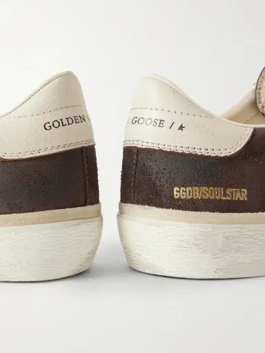 Golden Goose Soul Star Leather-Trimmed Suede Sneakers - Men | Thumbnail 5 Golden Goose Soul Star Leather-Trimmed Suede Sneakers - Men | Thumbnail 5