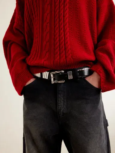 Enfants Riches Déprimés Mechanic 3.5cm Studded Leather Belt - Men | Thumbnail 2 Enfants Riches Déprimés Mechanic 3.5cm Studded Leather Belt - Men | Thumbnail 2
