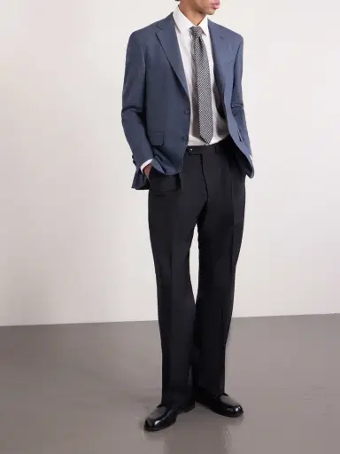 Canali Slim-Fit Striped Cotton and Linen-Blend Shirt - Men | Thumbnail 3 Canali Slim-Fit Striped Cotton and Linen-Blend Shirt - Men | Thumbnail 3