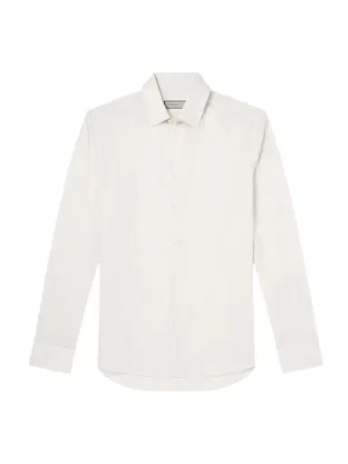 Canali Slim-Fit Striped Cotton and Linen-Blend Shirt - Men | Thumbnail 1 Canali Slim-Fit Striped Cotton and Linen-Blend Shirt - Men | Thumbnail 1