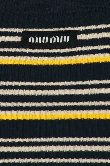 Miu Miu Striped Tank Top | Thumbnail 5 Miu Miu Striped Tank Top | Thumbnail 5
