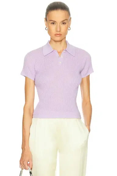 Guest In Residence Shrunken Polo Top | Thumbnail 1 Guest In Residence Shrunken Polo Top | Thumbnail 1