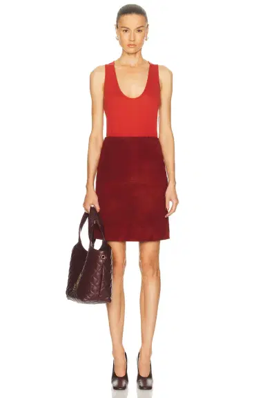 Loulou de Saison Albia Loose Fit U-Neck Tank Top | Thumbnail 4 Loulou de Saison Albia Loose Fit U-Neck Tank Top | Thumbnail 4
