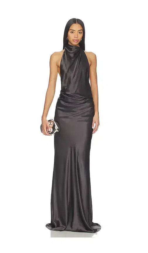 Halter Drape Bias Gown Halter Drape Bias Gown