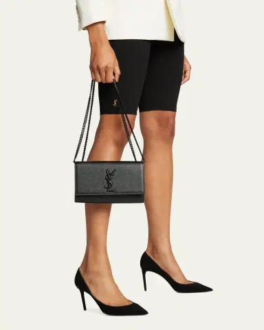 Saint Laurent Kate Small YSL Crossbody Bag in Grained Leather | Thumbnail 2 Saint Laurent Kate Small YSL Crossbody Bag in Grained Leather | Thumbnail 2