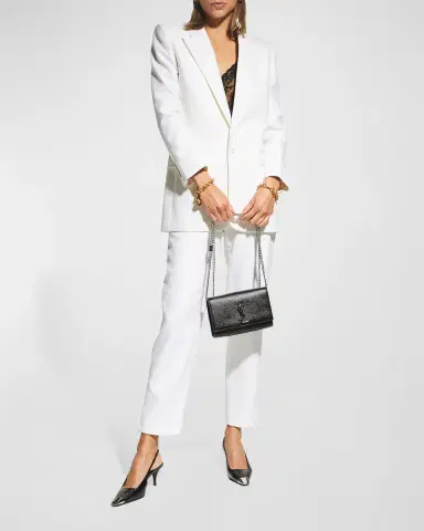 Saint Laurent Kate Small YSL Crossbody Bag in Grained Leather | Thumbnail 4 Saint Laurent Kate Small YSL Crossbody Bag in Grained Leather | Thumbnail 4