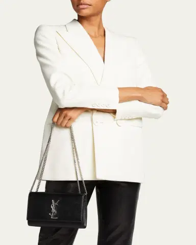 Saint Laurent Kate Small YSL Crossbody Bag in Grained Leather | Thumbnail 6 Saint Laurent Kate Small YSL Crossbody Bag in Grained Leather | Thumbnail 6