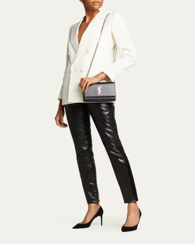 Saint Laurent Kate Small YSL Crossbody Bag in Grained Leather | Thumbnail 9 Saint Laurent Kate Small YSL Crossbody Bag in Grained Leather | Thumbnail 9