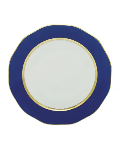 Herend Silk Ribbon Charger, Cobalt | Thumbnail 1 Herend Silk Ribbon Charger, Cobalt | Thumbnail 1