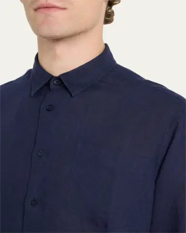 Vilebrequin Caroubis Linen Pocket Sport Shirt | Thumbnail 5 Vilebrequin Caroubis Linen Pocket Sport Shirt | Thumbnail 5