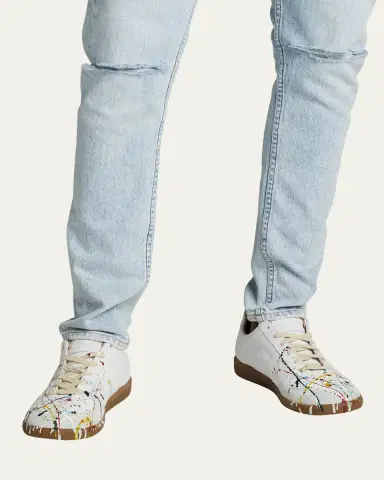 Maison Margiela Men's Replica Paint-Splatter Sneakers | Thumbnail 2 Maison Margiela Men's Replica Paint-Splatter Sneakers | Thumbnail 2