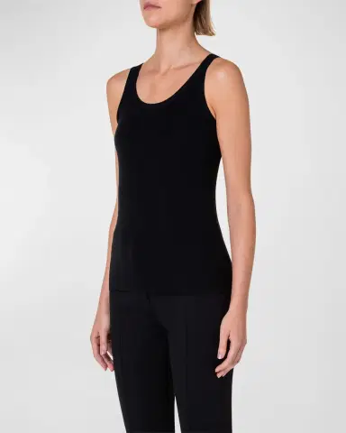 Akris punto Knitted Wool Tank | Thumbnail 2 Akris punto Knitted Wool Tank | Thumbnail 2