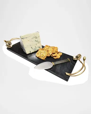 Michael Aram Anemone Small Cheese Board with Spreader | Thumbnail 2 Michael Aram Anemone Small Cheese Board with Spreader | Thumbnail 2