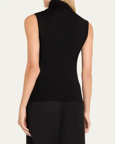 MAJESTIC FILATURES Soft Touch Viscose Sleeveless Turtleneck Top | Thumbnail 3 MAJESTIC FILATURES Soft Touch Viscose Sleeveless Turtleneck Top | Thumbnail 3