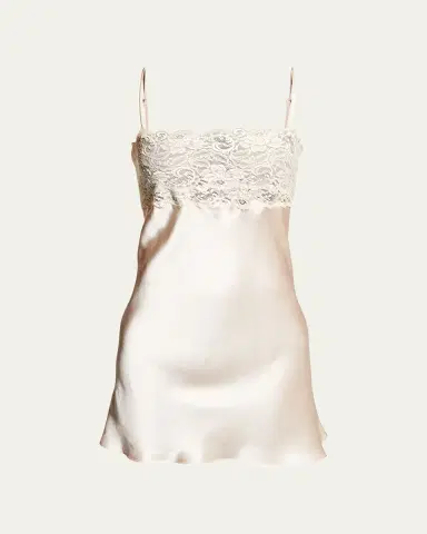 Christine Lingerie Bijoux Lace-Trim Silk Chemise | Thumbnail 13 Christine Lingerie Bijoux Lace-Trim Silk Chemise | Thumbnail 13