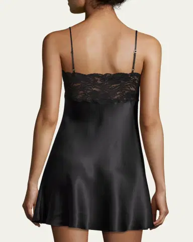Christine Lingerie Bijoux Lace-Trim Silk Chemise | Thumbnail 5 Christine Lingerie Bijoux Lace-Trim Silk Chemise | Thumbnail 5