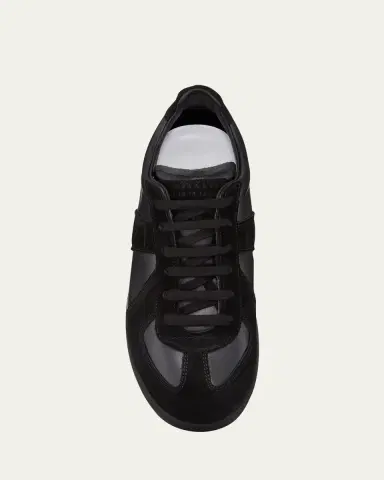 Maison Margiela Men's Replica Leather Suede Low-Top Sneakers | Thumbnail 8 Maison Margiela Men's Replica Leather Suede Low-Top Sneakers | Thumbnail 8