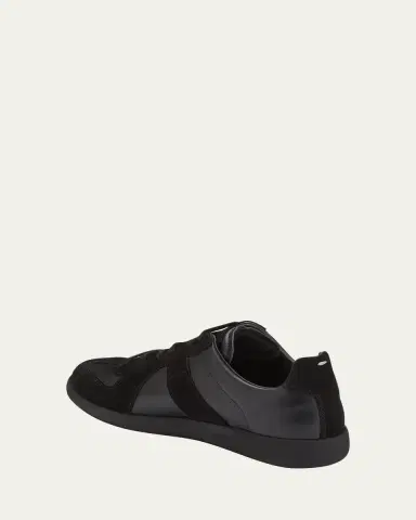Maison Margiela Men's Replica Leather Suede Low-Top Sneakers | Thumbnail 9 Maison Margiela Men's Replica Leather Suede Low-Top Sneakers | Thumbnail 9