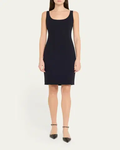 Akris Scoop Neck Wool Crepe Sheath Dress | Thumbnail 2 Akris Scoop Neck Wool Crepe Sheath Dress | Thumbnail 2