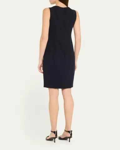 Akris Scoop Neck Wool Crepe Sheath Dress | Thumbnail 3 Akris Scoop Neck Wool Crepe Sheath Dress | Thumbnail 3