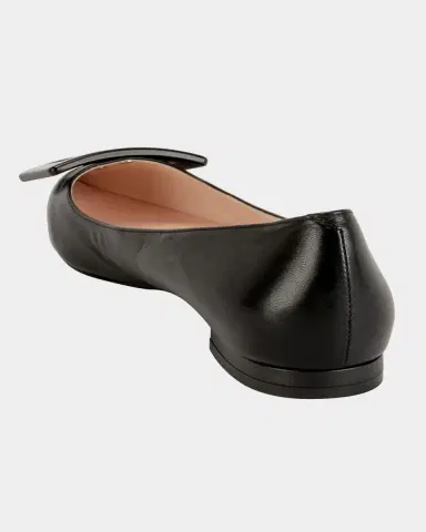 Roger Vivier Gommettine Leather Ballet Flats with Tonal Buckle | Thumbnail 4 Roger Vivier Gommettine Leather Ballet Flats with Tonal Buckle | Thumbnail 4